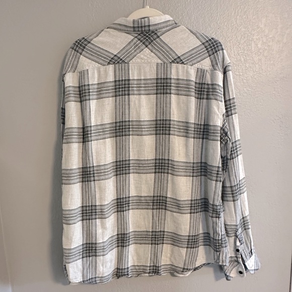 Rails Men’s Brushed Lennox Flannel Button Down Shirt in Charcoal Glen Plaid XL - Picture 3 of 8